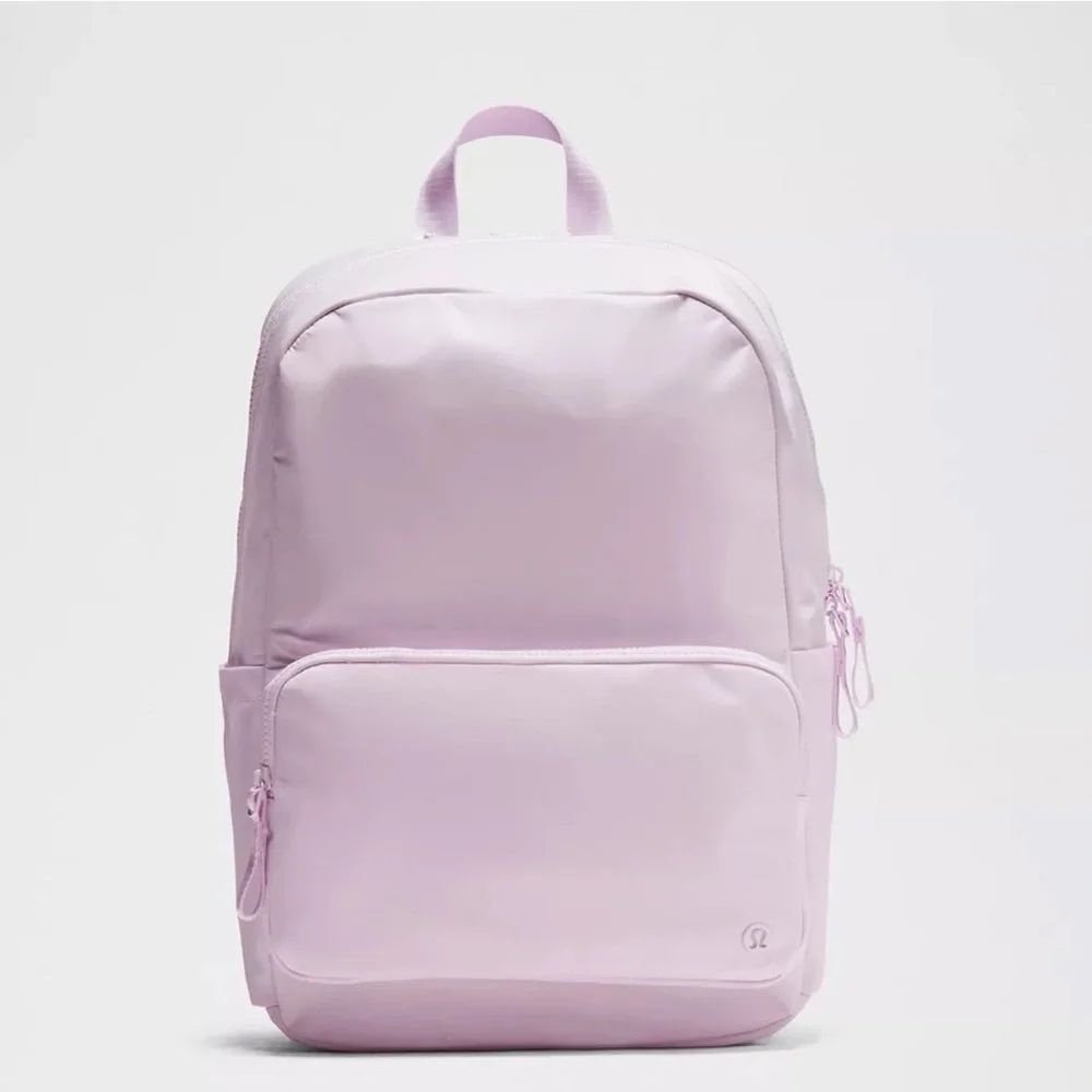 Lululemon Everywhere Backpack 22L- Pink Organza/Sheer Oak Spotted on Pink Organza everywhere backpack…possibly new  main image 4